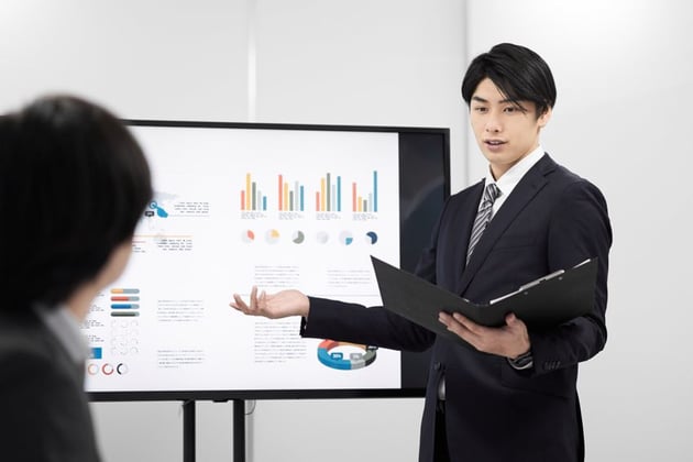 GIF's can add an interesting element to your keynote presentation. (Image source:Envato Elements)