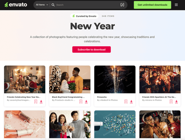 Curated by Envato: A collection of New Year photography