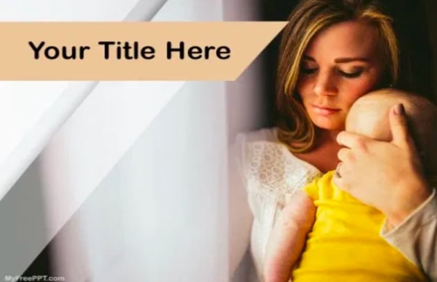 Mother and Baby PowerPoint Template