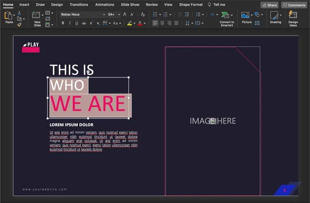 How to change the font color