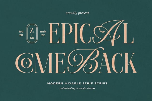 epical comeback script font