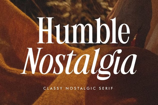 humble nostalgia font