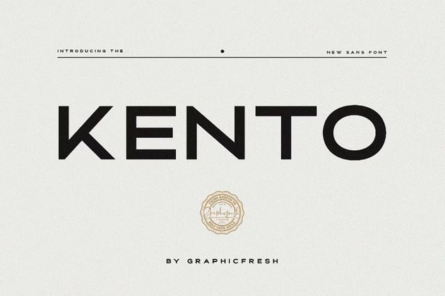 kento minimal font