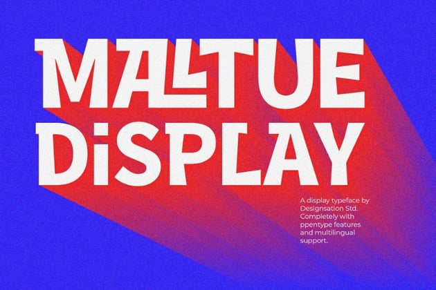 Maltue is a display 2024 cute font.