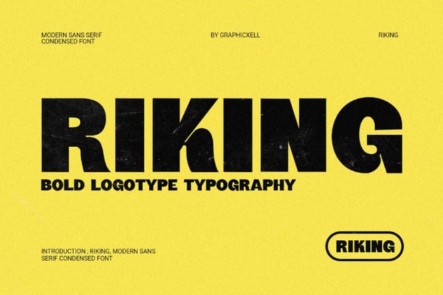 riking bold typeface