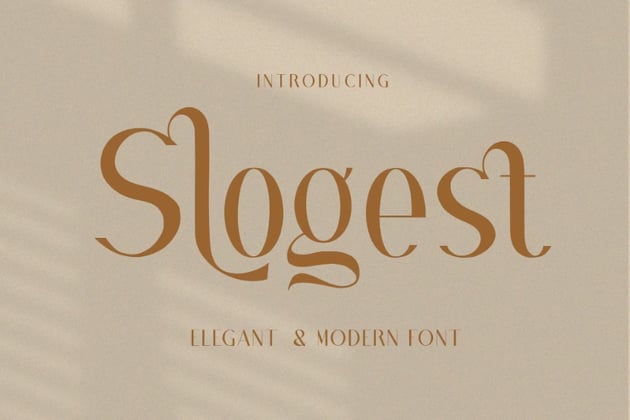 slogest sans serif typeface