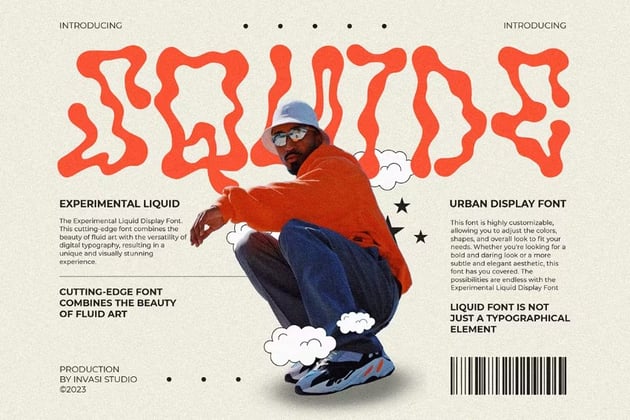 Squide is a quirky trending font.