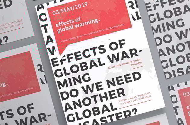 Typographic Poster Template