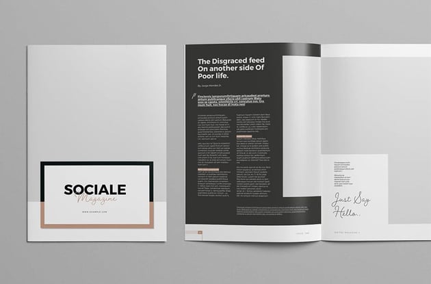 Here's a great magazine spread inspiration.