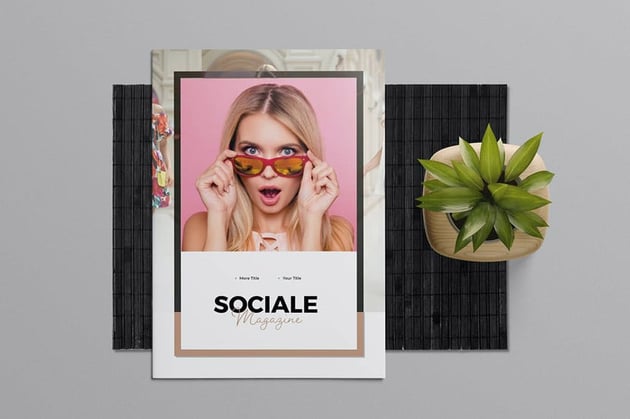 Good magazine design examples with a theme.