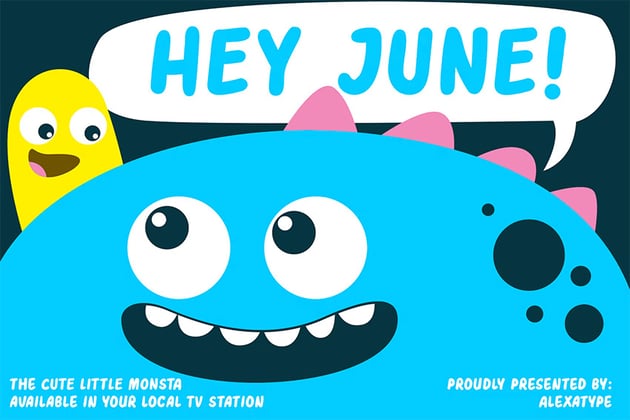 Hey June Friendly Children Font (OTF, TTF)
