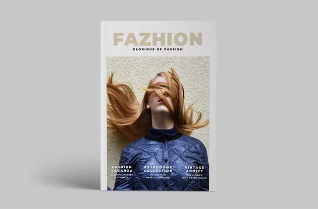 Clean Fashion Magazine Template (INDD)