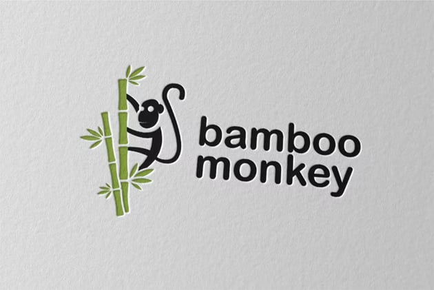  Bamboo Monkey Logo (AI, EPS, PDF, PSD)