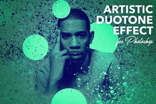 Artistic Duotone Effect - Photoshop Action (ATN, ABR)