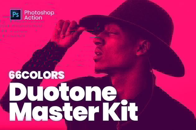 Duotone Master Kit - Super Easy Photoshop Actions (ATN, PSD)