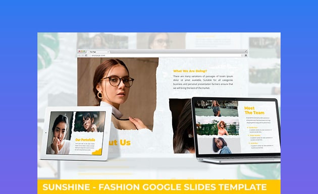 Sunshine - Fashion Google Slides Template