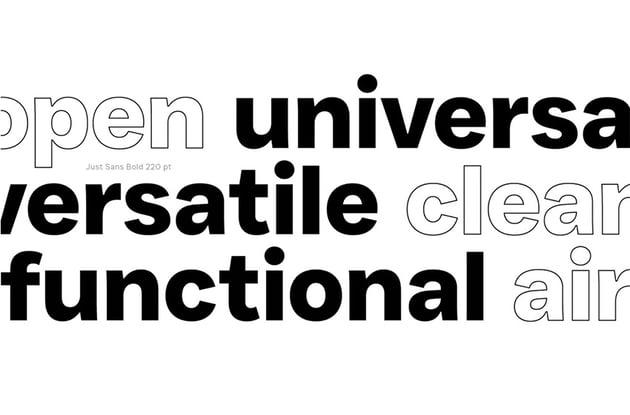 JUST Sans Clean Geometric Typeface 