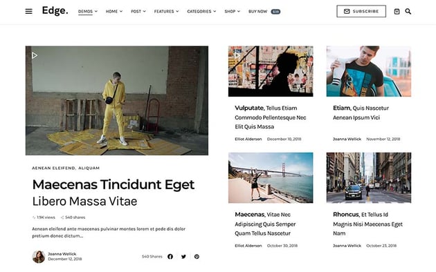 Once - Clean & Elegant WordPress Blog Theme