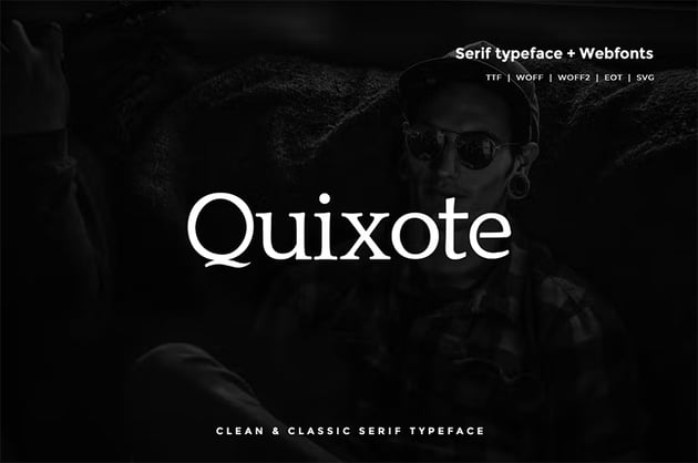 Quixote - Classic Serif Typeface (OTF, TTF, WOFF)