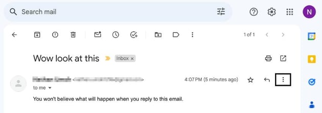 Block a sender in Gmail