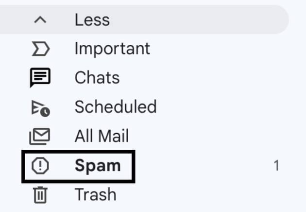 Spam folder