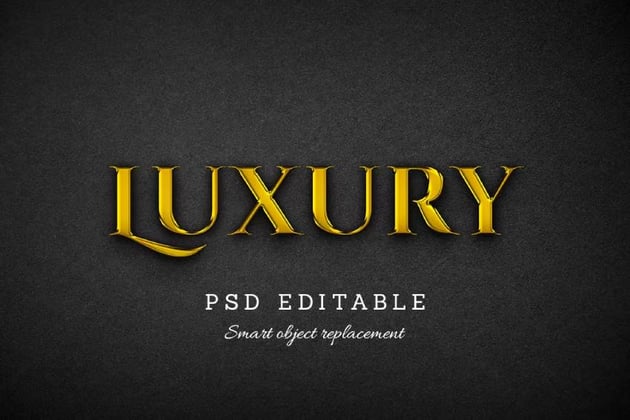Luxury Gold Text Effect