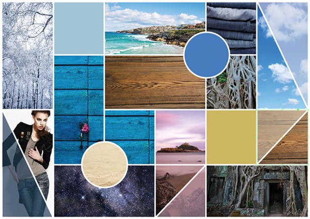 How to Make a Mood Board on InDesign Tutorial board preview