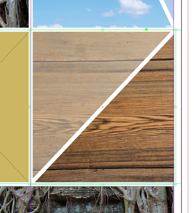 How to Make a Mood Board on InDesign Tutorial white line