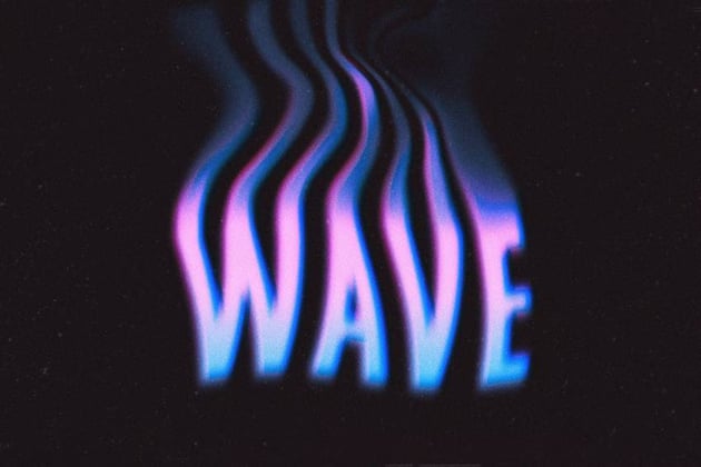 Dissolving Waves Text Effect