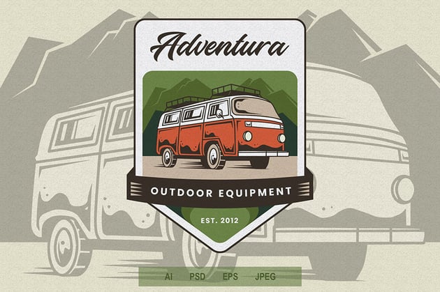 Adventure Emblem Template