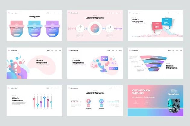 Soundcast Template PPT Music