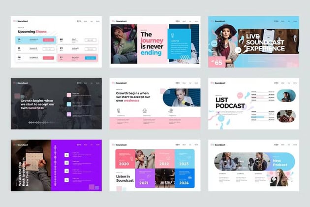 Soundcast PowerPoint Music Theme