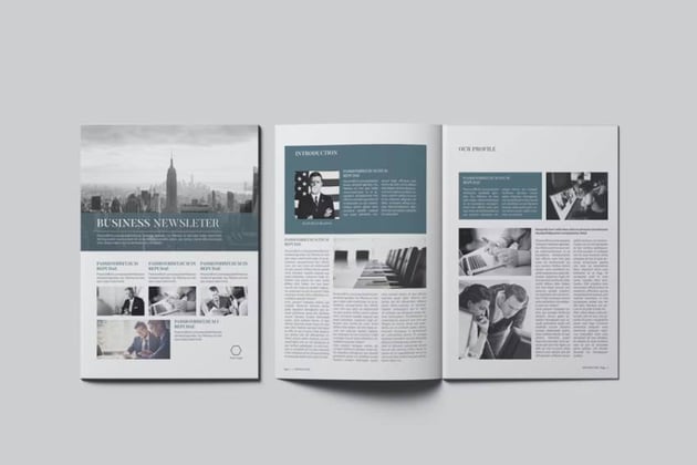 Modern Corporate Newsletter Template