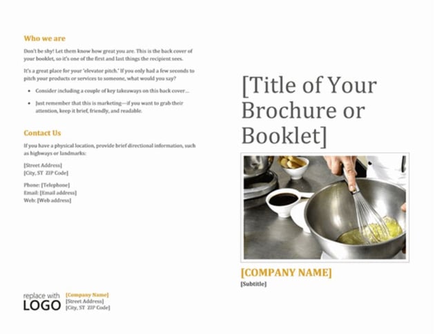 Free Bifold Brochure Design