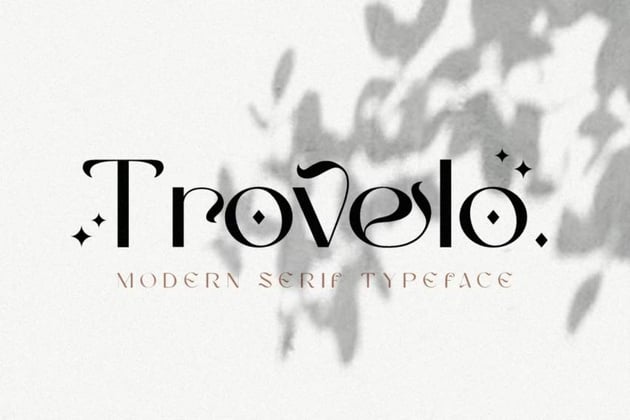 Trovelo Serif Thin Font