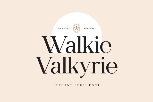 Walkie Valkyrie Serif Font Family