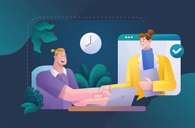 Freelancer Working On a Project with Client