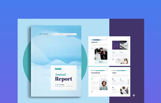 annual indesign report template