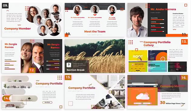Belvish - Abstract  Modern Powerpoint Template