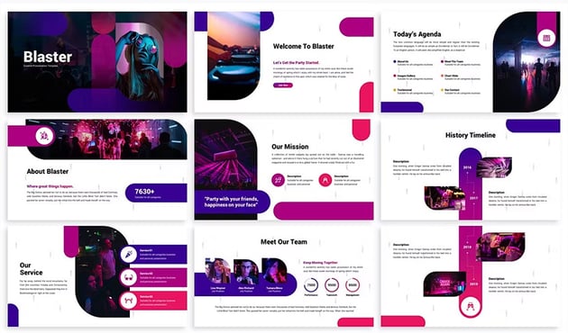Blaster - Abstract Powerpoint Template