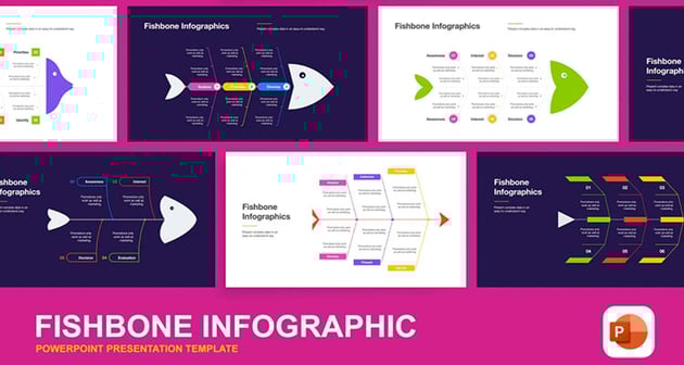Fishbone Infographic Kit Powerpoint