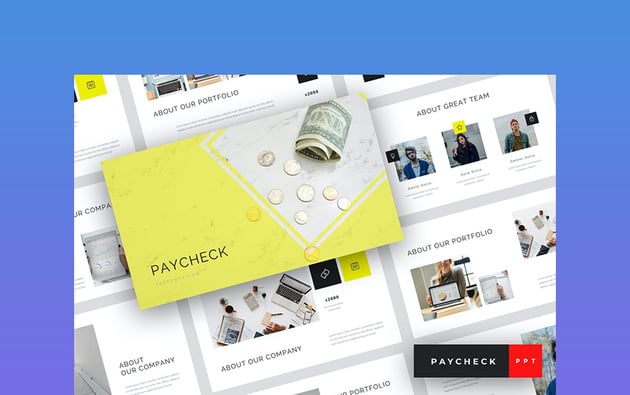 Paycheck - Finance PowerPoint Template