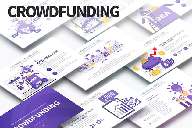 Crowdfunding - PowerPoint Infographics Slides