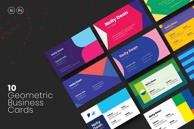 Geometric Business Cards