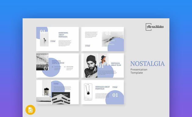 Cover Nostalgia Google Slides Template