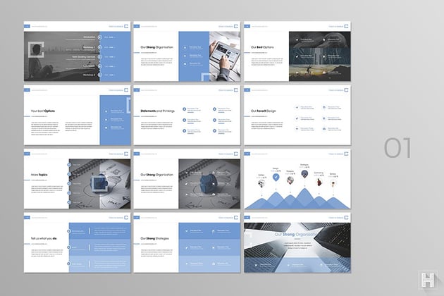 01 Contact Elements Motivational Slide Template