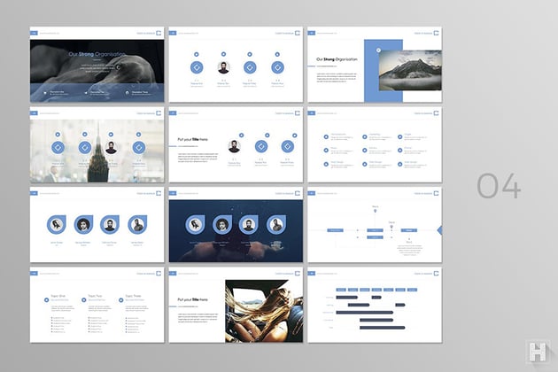 04 Contact Elements Motivational Slide Template