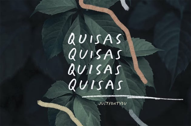 quirky handwritten font