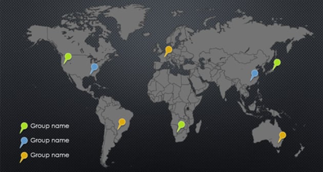 Free PPT Infographic with Maps