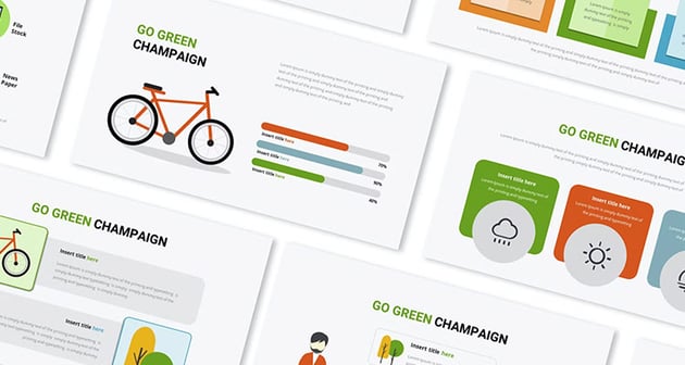 Go Green Campaign Infographic PPT